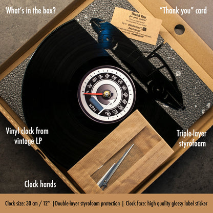 WANDERLUST - Vinyl Record Clock