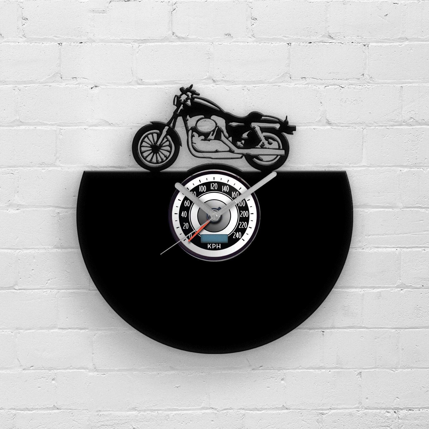 CAFE RACER - Vinyl Clock 12