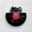 SPORT BIKE SILHOUETTE - Vinyl Record Wall Clock