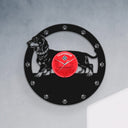 DACHSHUND DOG PORTRAIT - Vinyl Record Wall Clock