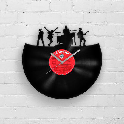 ROCK BAND - Vinyl Record Wall Clock