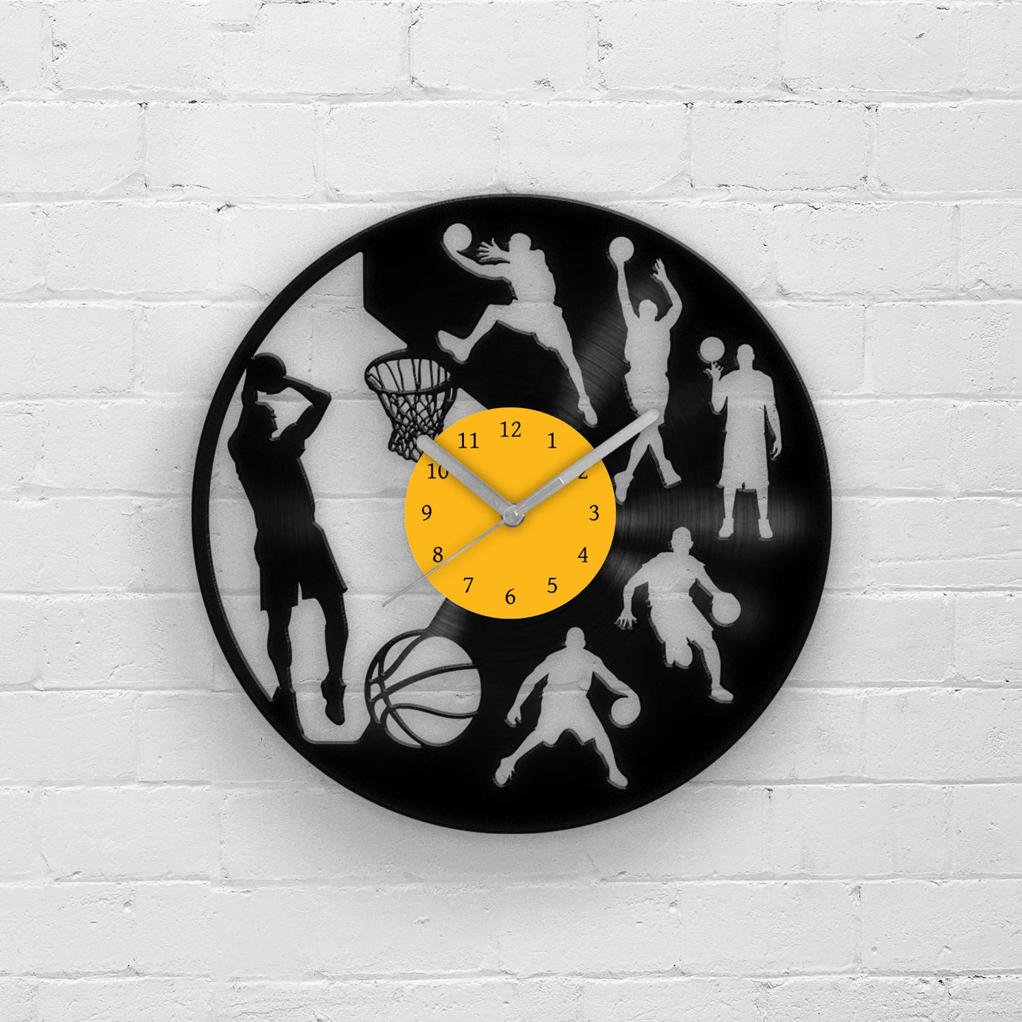 BASKETBALL FAN - Vinyl Record Wall Clock