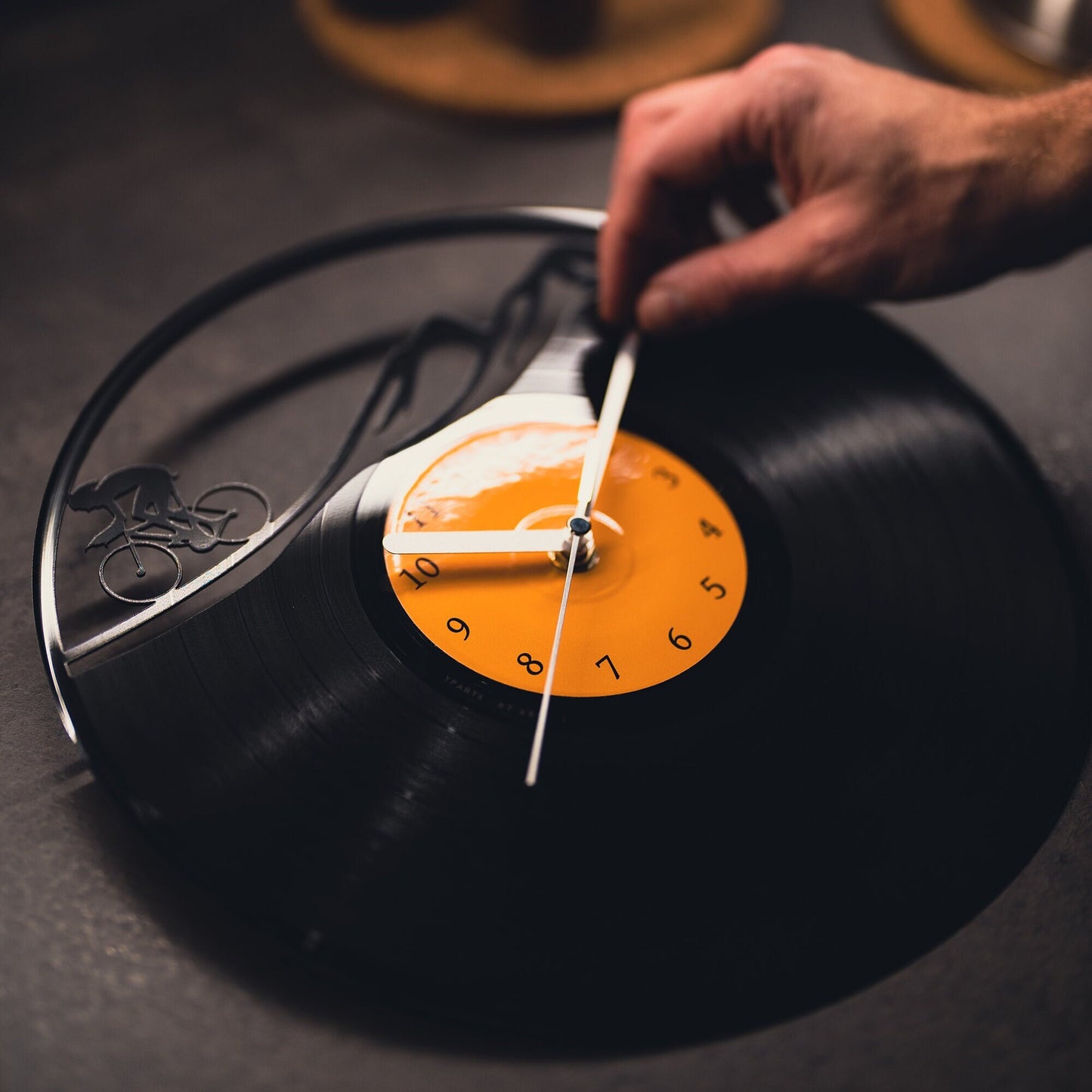 MOUNTAIN BIKE - Vinyl Record Wall Clock