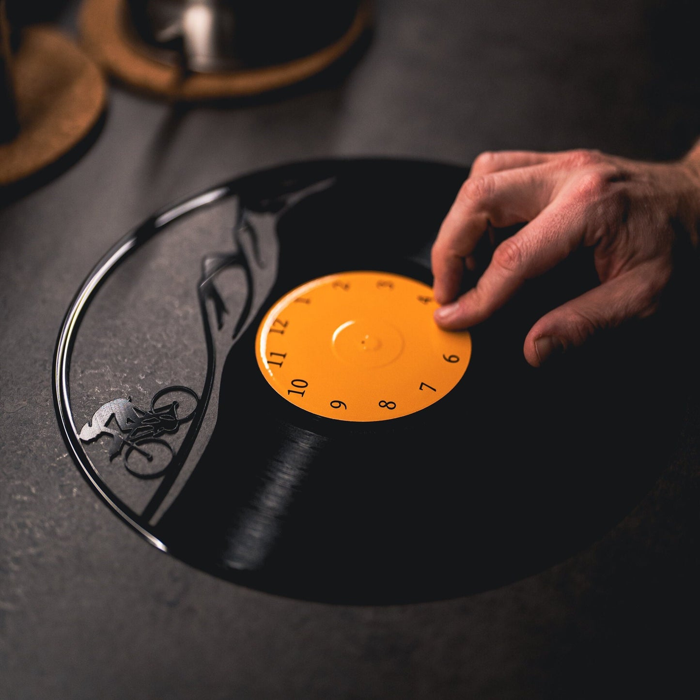 MOUNTAIN BIKE - Vinyl Record Wall Clock