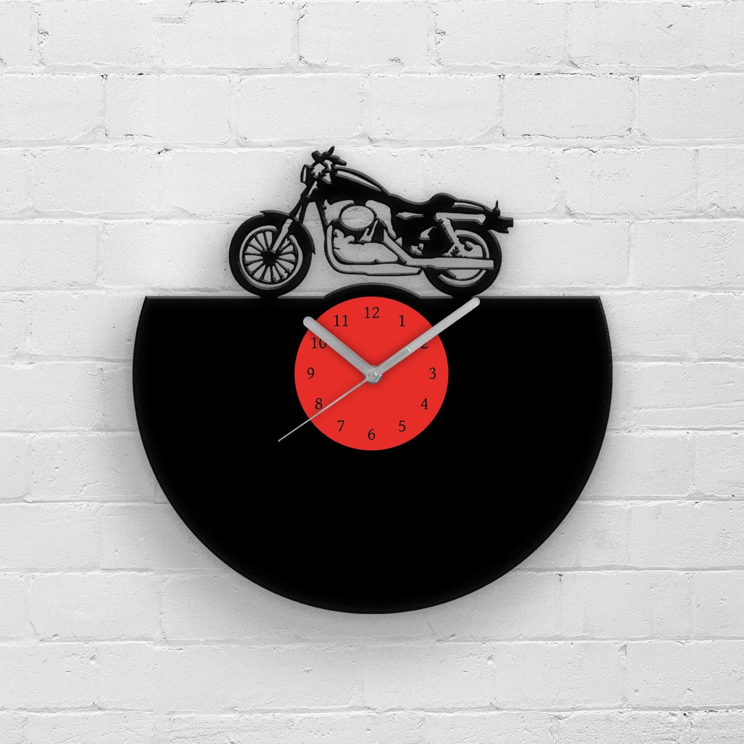 CAFE RACER - Vinyl Clock 12