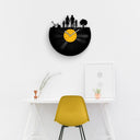 FAMILY PORTRAIT SILHOUETTE - Vinyl Record Clock