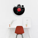 FAMILY PORTRAIT SILHOUETTE - Vinyl Record Clock