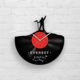 MOUNT EVEREST - GIFT FOR CLIMBERS - Vinyl Record Clock