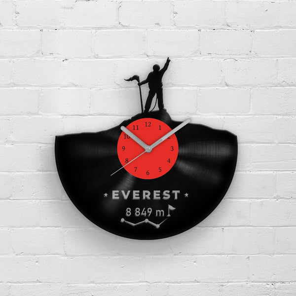 MOUNT EVEREST - GIFT FOR CLIMBERS - Vinyl Record Clock