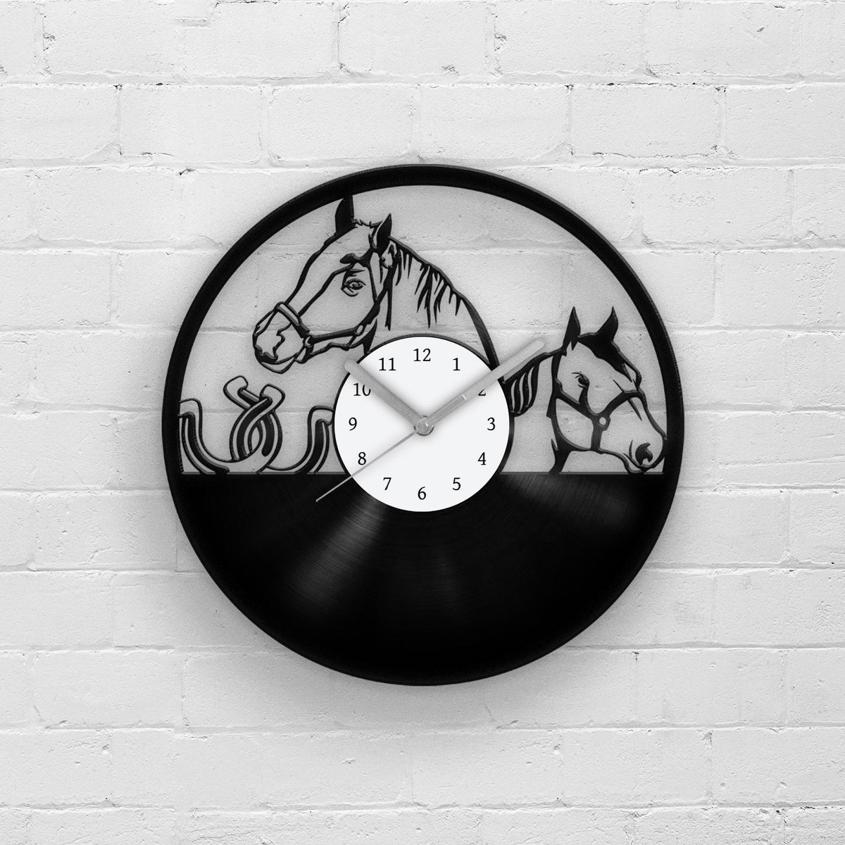 HORSE PORTRAIT - Vinyl Record Clock