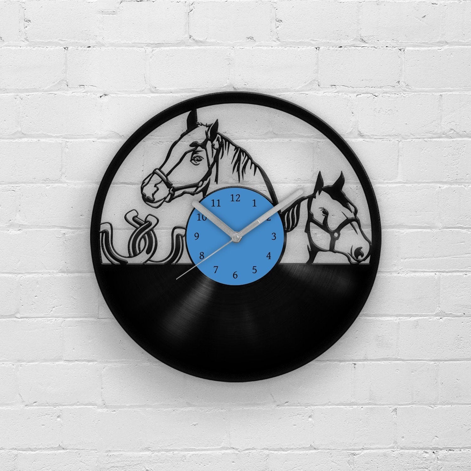 HORSE PORTRAIT - Vinyl Record Clock