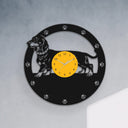 DACHSHUND DOG PORTRAIT - Vinyl Record Wall Clock