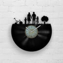 FAMILY PORTRAIT SILHOUETTE - Vinyl Record Clock