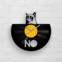 CUTE CAT PORTRAIT - GRUMPY CAT - Vinyl Record Clock