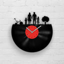 FAMILY PORTRAIT SILHOUETTE - Vinyl Record Clock