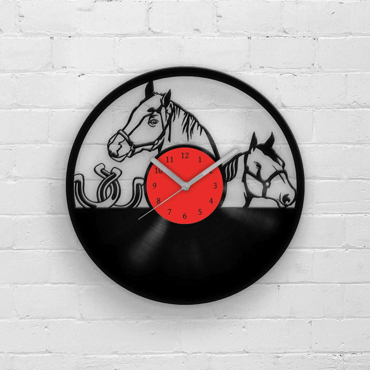 HORSE PORTRAIT - Vinyl Record Clock