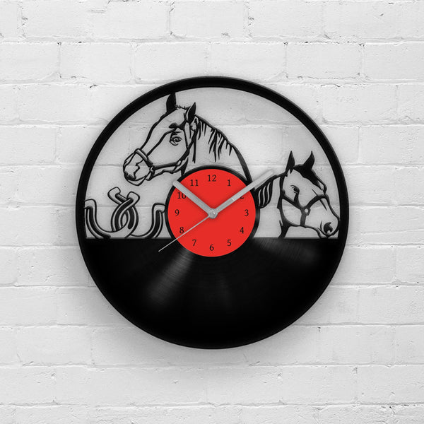 HORSE PORTRAIT - Vinyl Record Clock