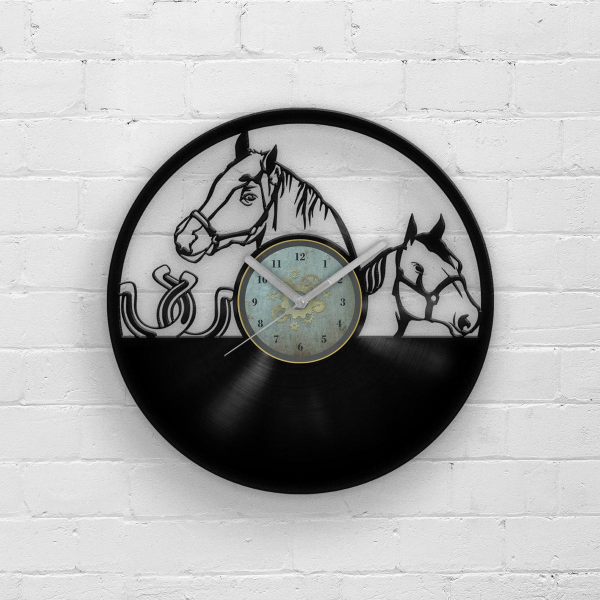 HORSE PORTRAIT - Vinyl Record Clock