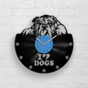 BULLDOG PORTRAIT - Vinyl Record Wall Clock