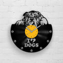 BULLDOG PORTRAIT - Vinyl Record Wall Clock
