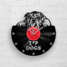 BULLDOG PORTRAIT - Vinyl Record Wall Clock