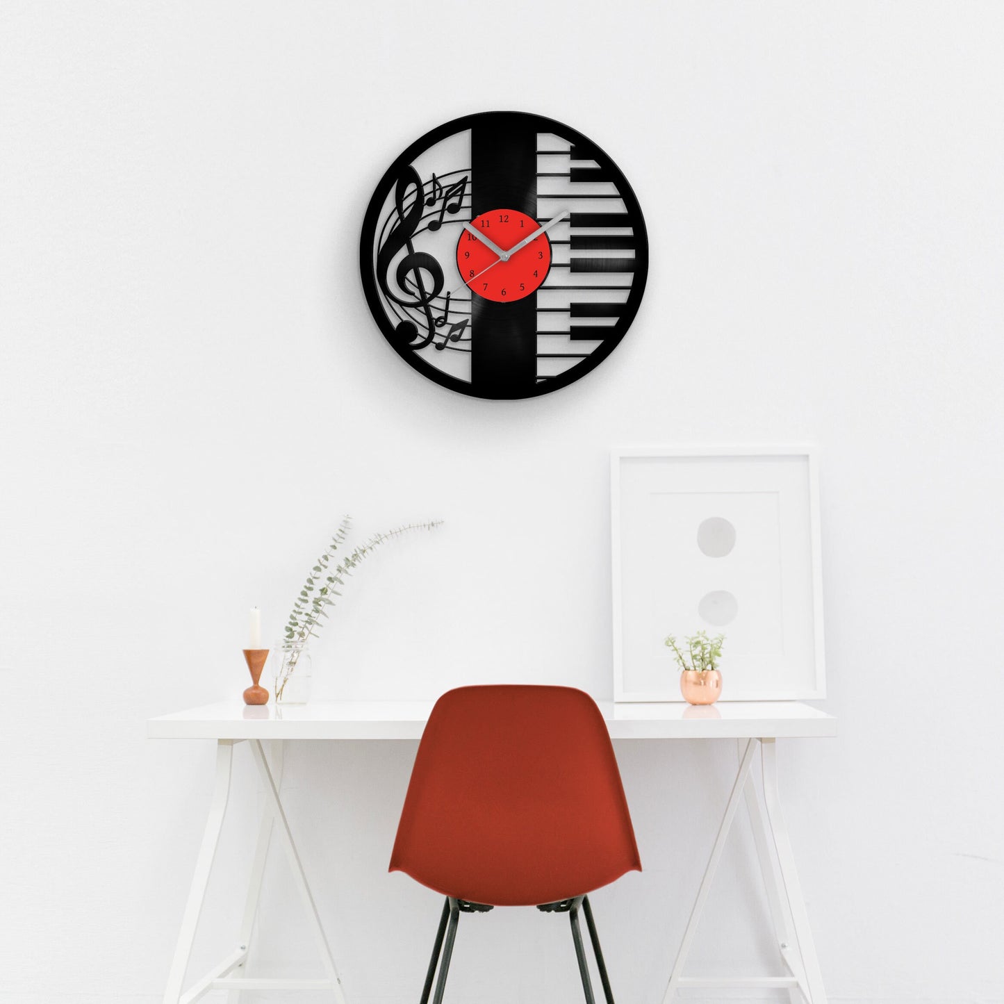 PIANIST - Vinyl Record Wall Clock