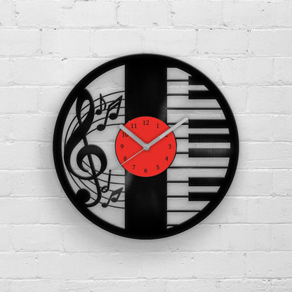 PIANIST - Vinyl Record Wall Clock