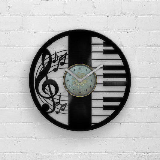 PIANIST - Vinyl Record Wall Clock