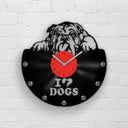 BULLDOG PORTRAIT - Vinyl Record Wall Clock