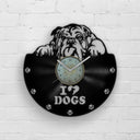 BULLDOG PORTRAIT - Vinyl Record Wall Clock