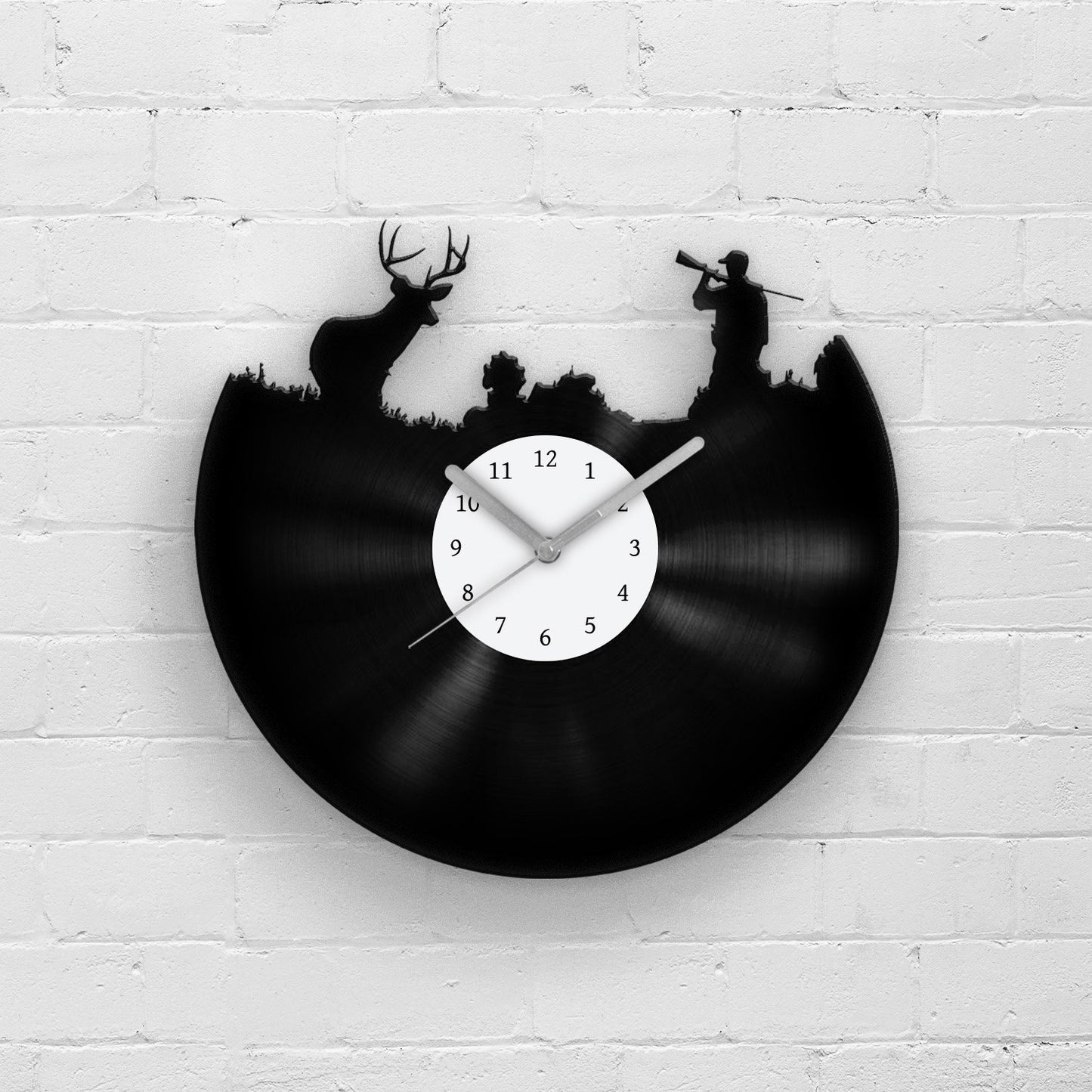 HUNTING MAN - Vinyl Record Wall Clock