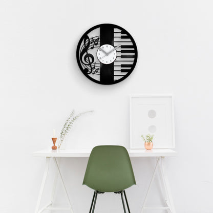 PIANIST - Vinyl Record Wall Clock