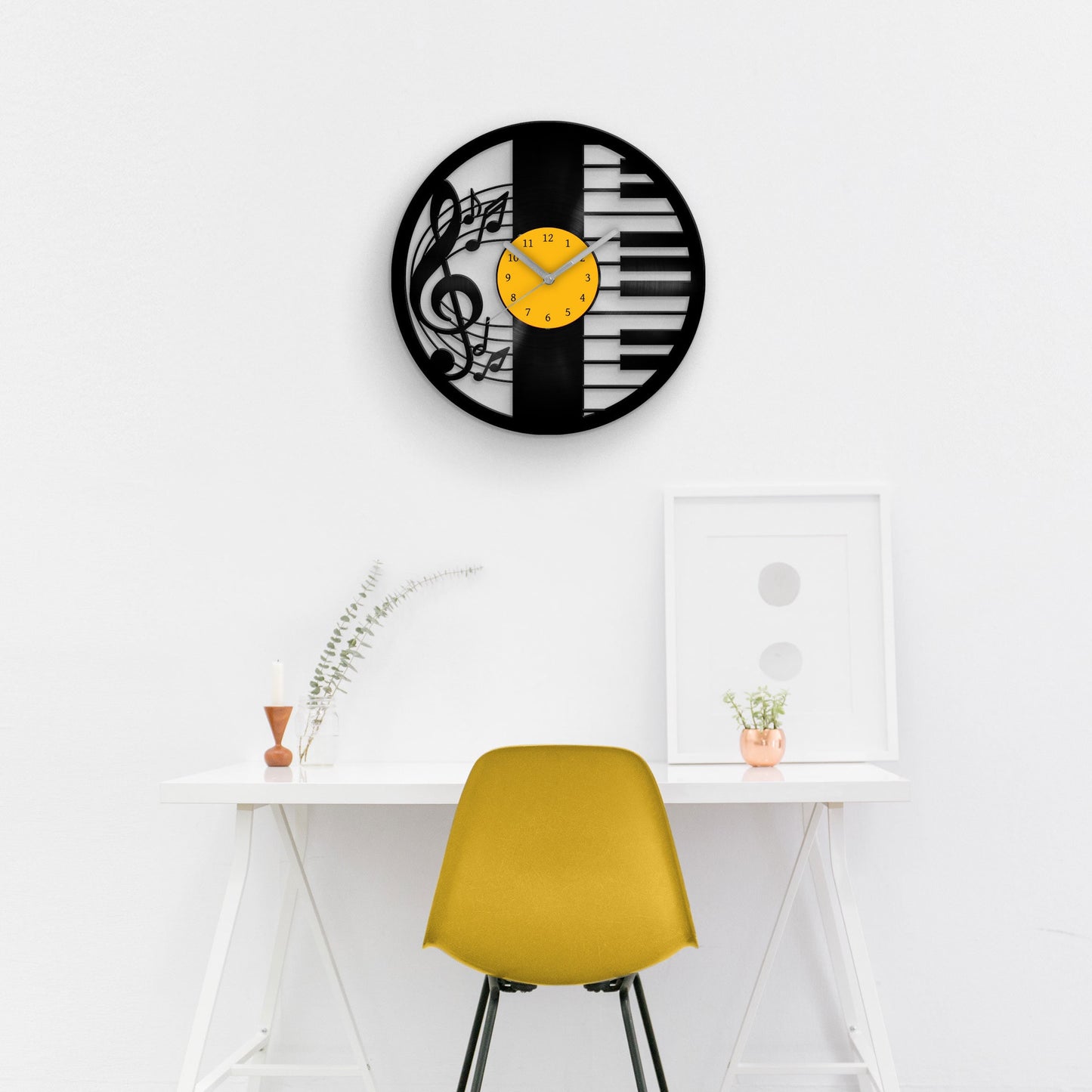 PIANIST - Vinyl Record Wall Clock