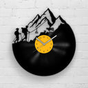 MOUNTAINS ARE CALLING - Vinyl Record Clock