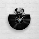 FUNNY PUG PORTRAIT - Vinyl Record Wall Clock