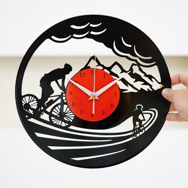 RIDE THE BIKE - Vinyl Record Wall Clock