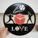 BASEBALL FAN GIFT - Vinyl Record Wall Clock