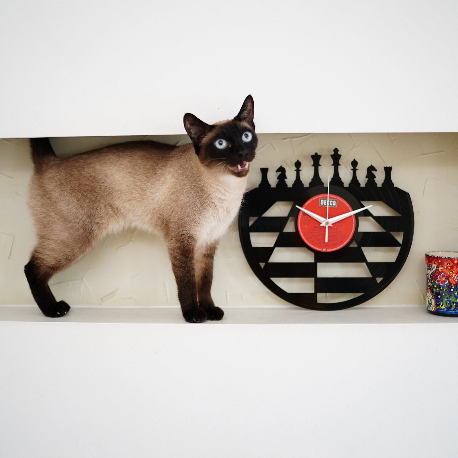 CHESS PLAYER - Vinyl Record Wall Clock